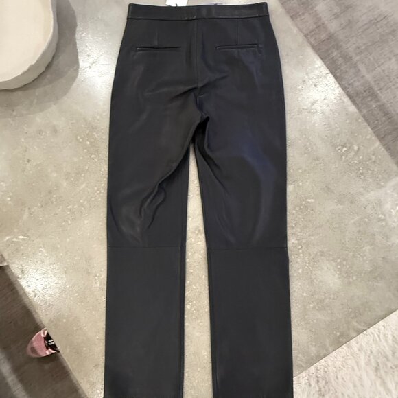 Theory Slim-Straight pant in buttery soft lamb leather $995 NWT Size 6 - Picture 6 of 6